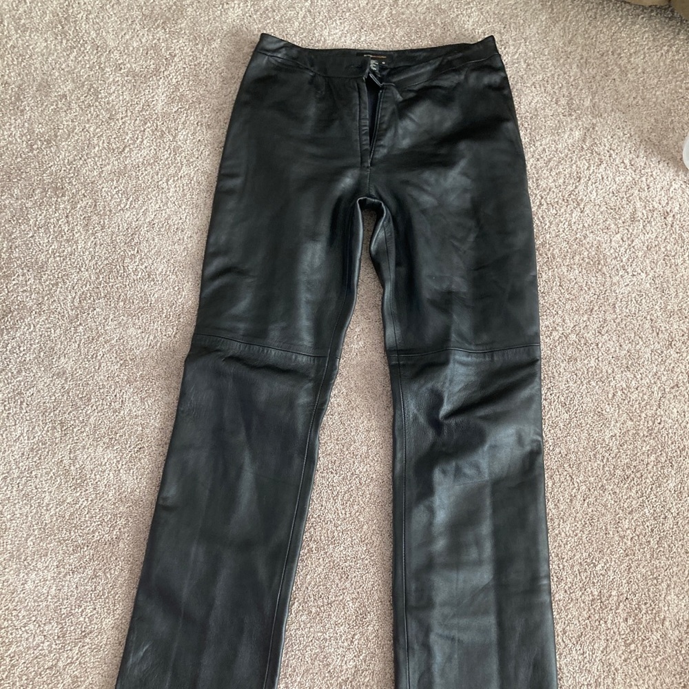 Bcbg 100% leather pants size 0